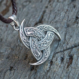 Silver Odin Horns Pendant nz