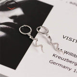 Silver ophidian snake earrings nz