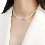 Silver pearl pendant Pearl 3 4mm nz