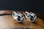 Silver skull earrings nz