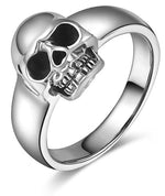 Silver skull ring 55 mm nz