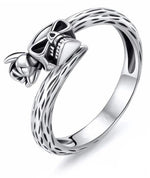 Silver skull ring for women nz