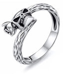 Silver skull ring for women nz