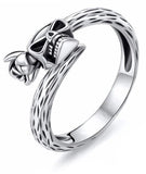 Silver skull ring for women nz