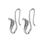 Silver snake Cobra earrings nz