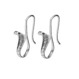 Silver snake Cobra earrings nz