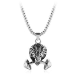 Silver sporty lion necklace nz
