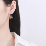 Silver tiger eye earrings nz