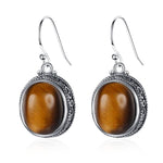 Silver tiger eye earrings nz
