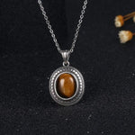 Silver tiger eye necklace nz