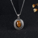 Silver tiger eye necklace nz