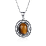 Silver tiger eye necklace nz