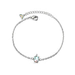 Silver unicorn bracelet / Metal nz