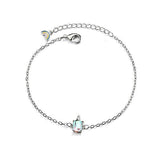 Silver unicorn bracelet / Metal nz