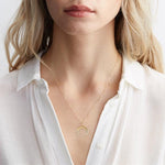 Silver upside down moon necklace nz