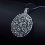 Silver Vegvisir Necklace nz