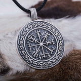 Silver Vegvisir Necklace nz