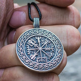 Silver Vegvisir Necklace nz