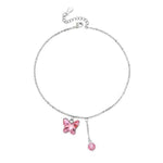 Simple butterfly bracelet Pink nz