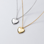 Simple Couple heart necklace nz