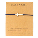 Simple cross bracelet Blue nz