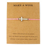 Simple cross bracelet Pink nz