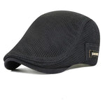 Simple flat cap Black nz