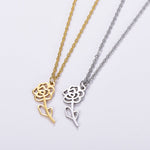 Simple flower necklace nz