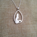 Simple Fox necklace silver plated nz