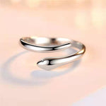 Simple Silver snake ring nz