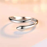 Simple Silver snake ring nz