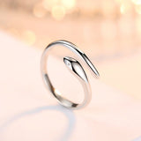 Simple Silver snake ring nz
