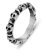 Simple skull ring 55 mm nz