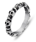 Simple skull ring 55 mm nz