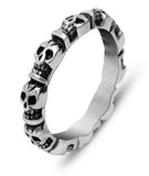 Simple skull ring 55 mm nz