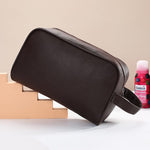 Simple toiletry bag Brown nz