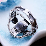 Skeleton coffin ring nz