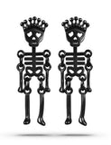 Skeleton earrings Black nz