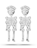 Skeleton earrings Silver nz