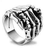 Skeleton hand ring 60 mm nz