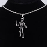 Skeleton skull necklace nz