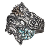 Skoll and Hati Silver Ring nz