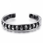 Skull and crossbones bangle Silver nz