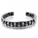 Skull and crossbones bangle Silver nz