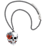 Skull and rose necklace nz