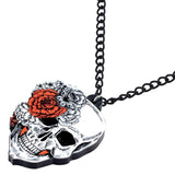 Skull and rose necklace nz