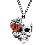Skull and rose necklace nz