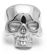 Skull Biker ring 55 mm / Silver nz