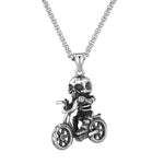 Skull cycling necklace nz