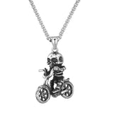 Skull cycling necklace nz